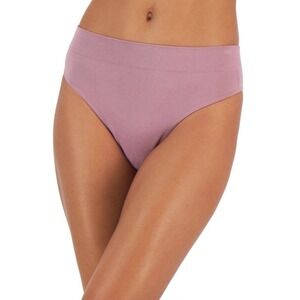 Jenni Women’s Seamless Ribbed Hi-Cut Thong Purple Size XXL NWT
